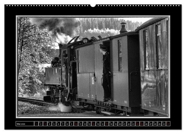 Produktbild: Unter Dampf - Mit der Pre&szlig;nitztalbahn durchs Erzgebirge (hochwertiger Premium Wandkalender 2026 DIN A2 quer), Kunstdruck in Hochglanz