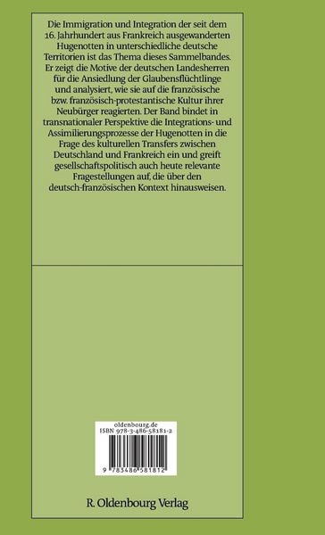 Produktbild: Hugenotten und deutsche Territorialstaaten. Immigrationspolitik und Integrationsprozesse