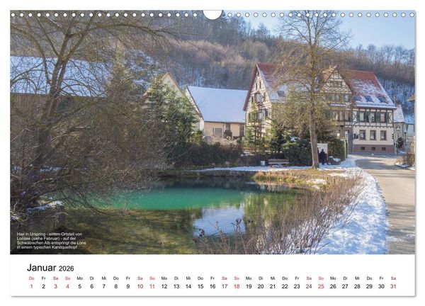 Produktbild: Das Lonetal - Wiege der menschlichen Kunst (Wandkalender 2026 DIN A3 quer), CALVENDO Monatskalender