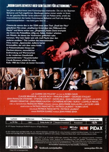 Produktbild: Der Polizeikrieg (La guerre des polices) / Knallharter Kriminalfilm mit Starbesetzung (Pidax Film-Klassiker)