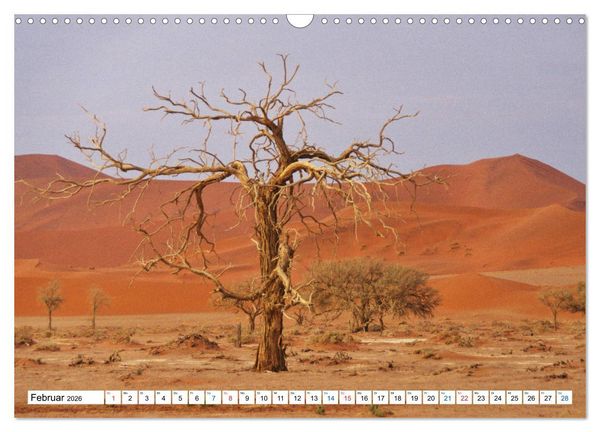 Produktbild: Namibia, Faszination W&uuml;ste und Tierwelt (Wandkalender 2026 DIN A3 quer), CALVENDO Monatskalender