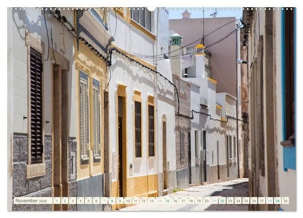 Produktbild: Algarve real - Impressionen aus Olh&atilde;o und Tavira (hochwertiger Premium Wandkalender 2026 DIN A2 quer), Kunstdruck in Hochglanz