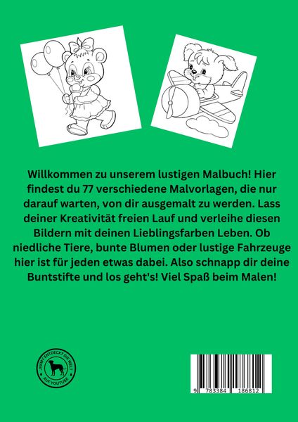 Produktbild: Bilderbuch / Malbuch f&uuml;rs Kindergartenalter
