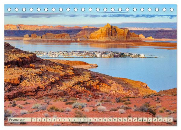 Produktbild: Unterwegs in ARIZONA (Tischkalender 2027 DIN A5 quer), CALVENDO Monatskalender