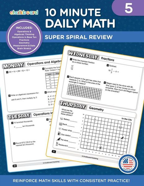 Produktbild: 10 Minute Daily Math Grade 5