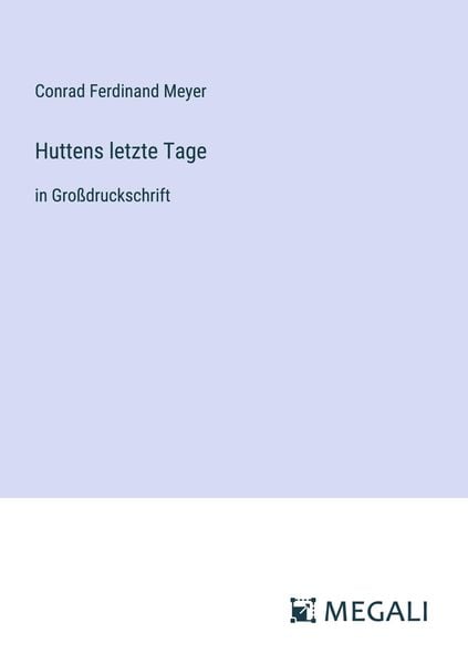 Produktbild: Huttens letzte Tage