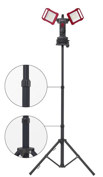 Produktbild: TOOLCRAFT LED-Baustrahler Stativl&auml;nge (max.): 1500mm 40W Naturwei&szlig; TO-7843728