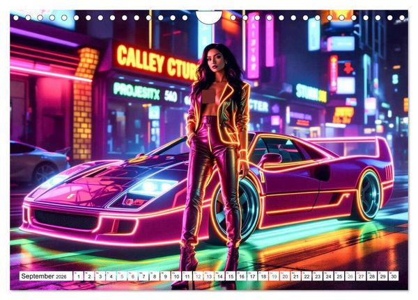 Produktbild: Cars & Girls (Wandkalender 2026 DIN A4 quer), CALVENDO Monatskalender