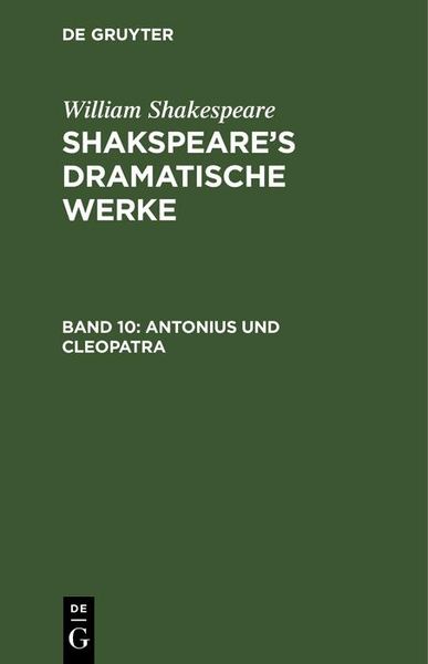 Produktbild: Antonius und Cleopatra