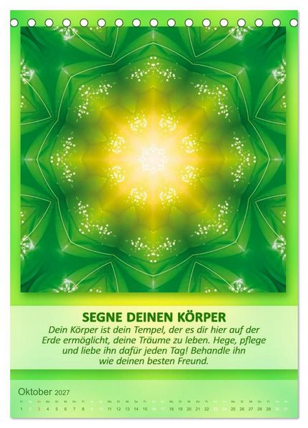 Produktbild: Light Energy Mandalas - Kalender - Vol. 2 (Tischkalender 2027 DIN A5 hoch), CALVENDO Monatskalender