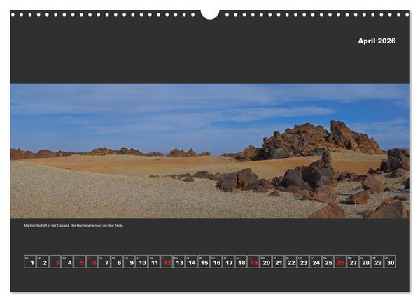 Produktbild: Teneriffa im Panorama (Wandkalender 2026 DIN A3 quer), CALVENDO Monatskalender