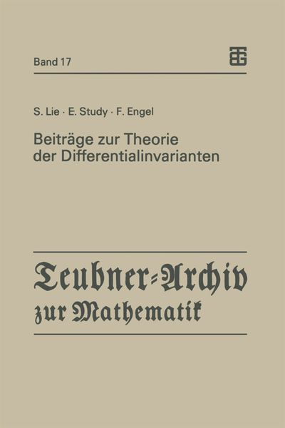 Produktbild: Beitr&auml;ge zur Theorie der Differentialinvarianten