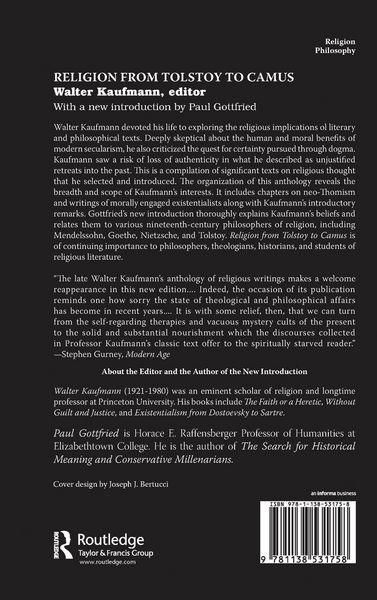 Produktbild: Religion from Tolstoy to Camus