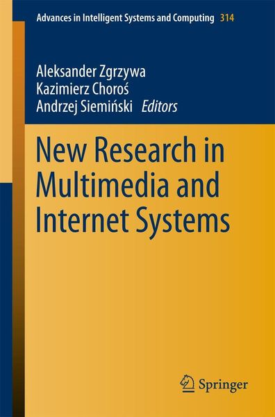 Produktbild: New Research in Multimedia and Internet Systems