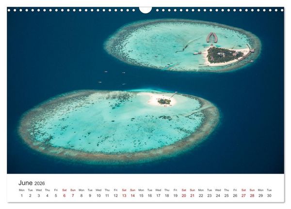 Produktbild: Maldives from above (Wall Calendar 2026 DIN A3 landscape), CALVENDO 12 Month Wall Calendar