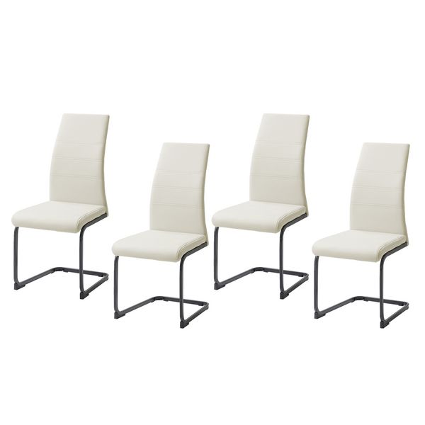 Produktbild: HTI-Living Schwingstuhl SallyP PU 4er Beige Schwingstuhl SallyP PU 4er Beige
