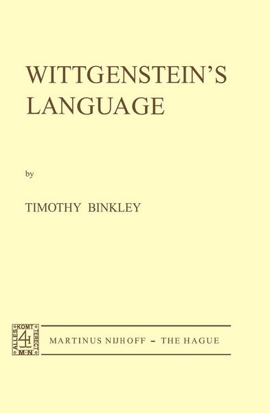Produktbild: Wittgenstein&rsquo;s Language