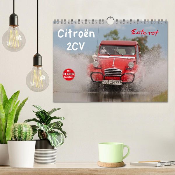 Produktbild: Citro&euml;n 2CV - Ente rot (Wandkalender 2026 DIN A4 quer), CALVENDO Monatskalender