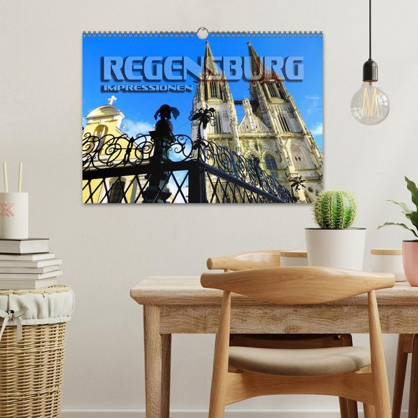 Produktbild: REGENSBURG - Impressionen (Wandkalender 2026 DIN A3 quer), CALVENDO Monatskalender