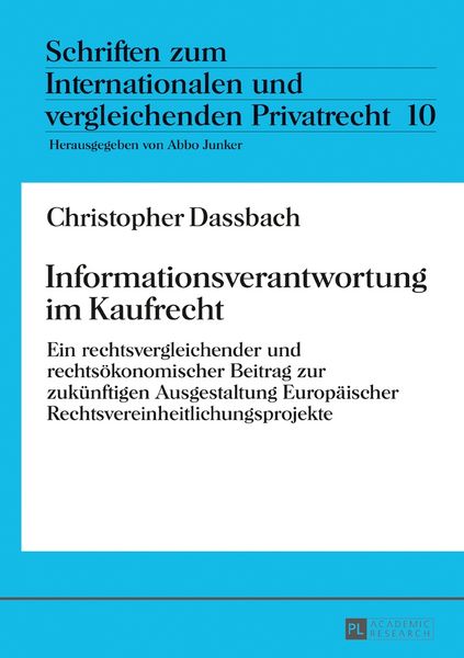 Produktbild: Informationsverantwortung im Kaufrecht
