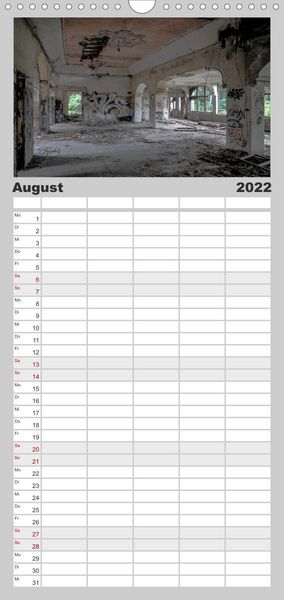 Produktbild: Familienplaner Lost Places in Deutschland (Wandkalender 2022 , 21 cm x 45 cm, hoch)
