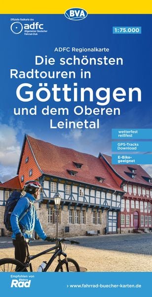Produktbild: ADFC-Regionalkarte Die schönsten Radtouren in Göttingen und dem Oberen Leinetal