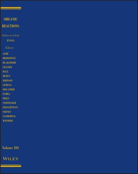Produktbild: Organic Reactions, Volume 101