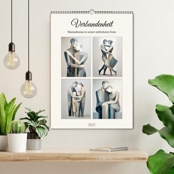 Produktbild: Verbundenheit. Minimalismus in seiner z&auml;rtlichsten Form (Wandkalender 2027 DIN A2 hoch), CALVENDO Monatskalender