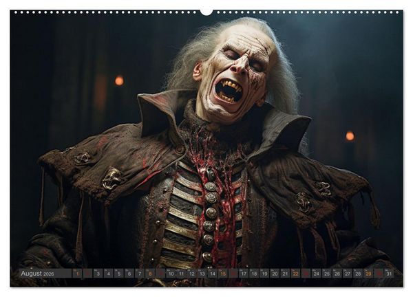 Produktbild: Vampire - Kreaturen der Nacht (Wandkalender 2026 DIN A2 quer), CALVENDO Monatskalender