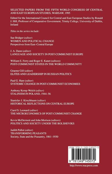 Produktbild: Language and Society in Post-Communist Europe