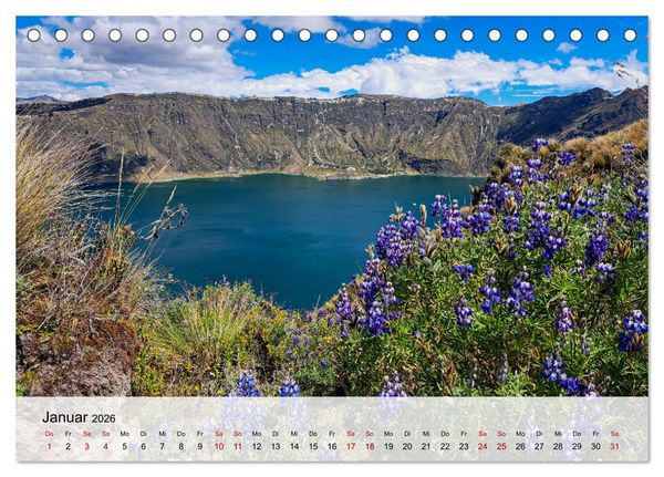 Produktbild: Entdecke S&uuml;damerika: Monat f&uuml;r Monat (Tischkalender 2026 DIN A5 quer), CALVENDO Monatskalender