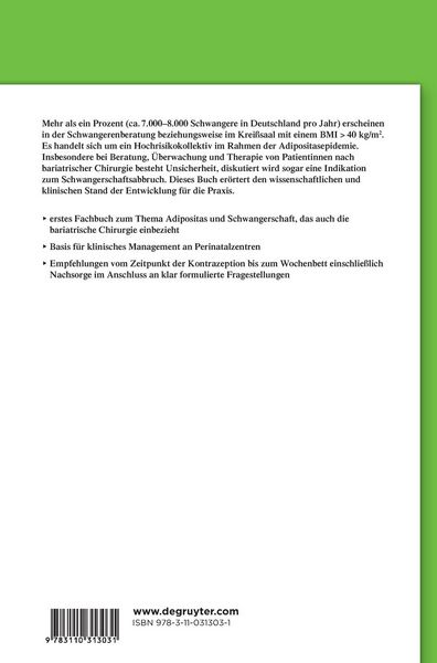 Adipositas und Schwangerschaft