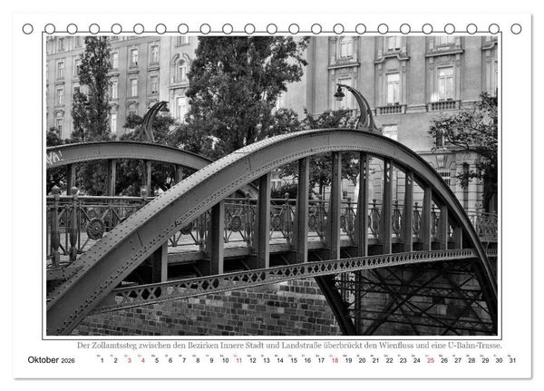 Produktbild: Wien auf den zweiten Blick (Tischkalender 2026 DIN A5 quer), CALVENDO Monatskalender