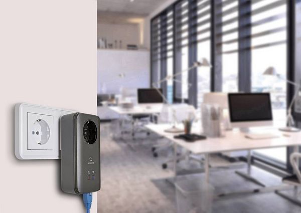Produktbild: Renkforce PL600D WiFi Powerline WLAN Einzel Adapter RF-3385556 500MBit/s