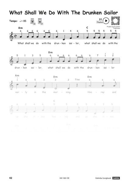 Produktbild: Kalimba Songbook