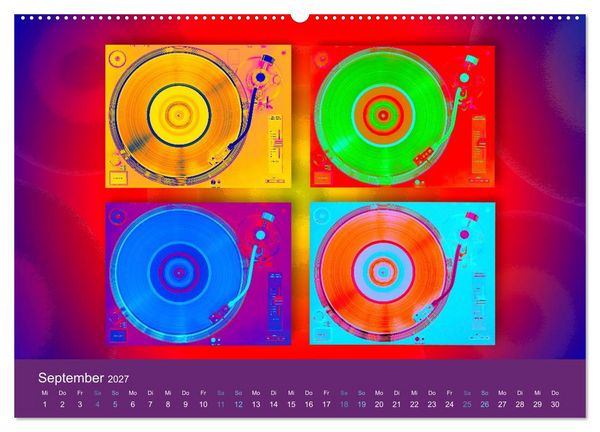 Produktbild: Vinyl im Fokus (hochwertiger Premium Wandkalender 2027 DIN A2 quer), Kunstdruck in Hochglanz