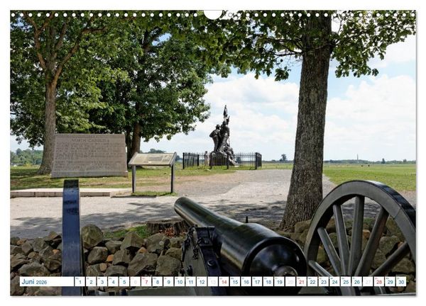 Produktbild: Gettysburg Military Park (Wandkalender 2026 DIN A3 quer), CALVENDO Monatskalender