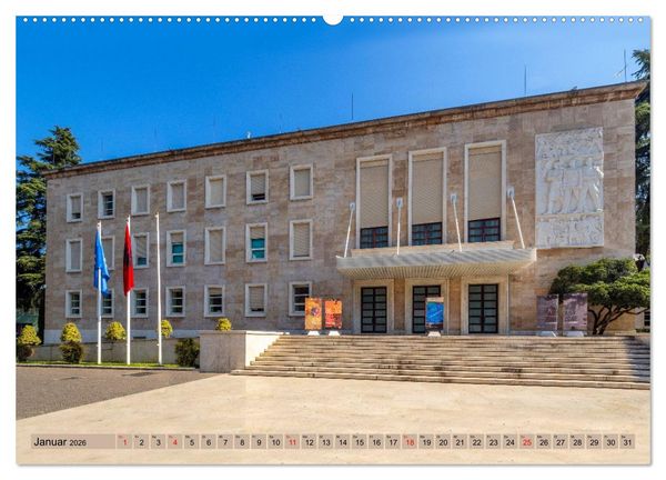 Produktbild: Tirana - Herz Albaniens (hochwertiger Premium Wandkalender 2026 DIN A2 quer), Kunstdruck in Hochglanz
