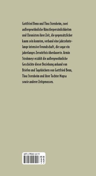 Produktbild: Wir Sonntagskinder. Gottfried Benn und Thea Sternheim