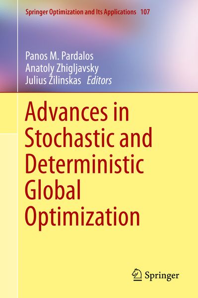 Produktbild: Advances in Stochastic and Deterministic Global Optimization