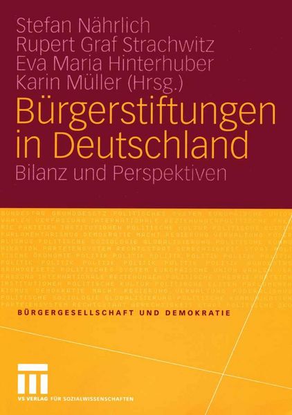 Produktbild: B&uuml;rgerstiftungen in Deutschland