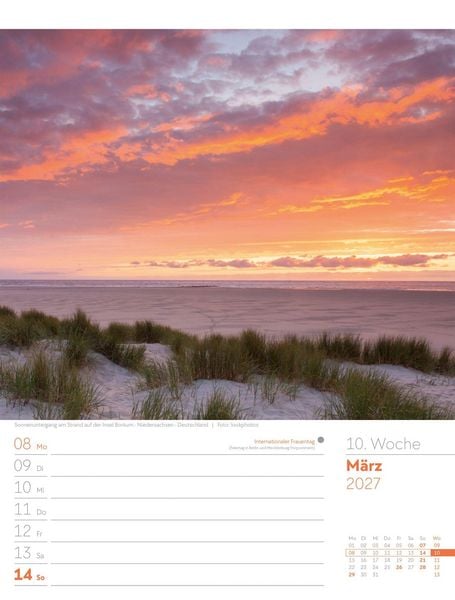 Produktbild: Am Meer Wochenplaner Kalender 2027
