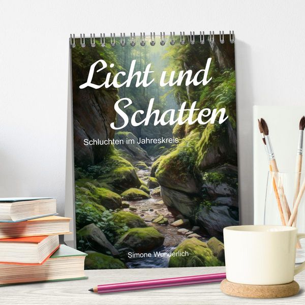 Produktbild: Licht und Schatten - Schluchten im Jahreskreis (Tischkalender 2026 DIN A5 hoch), CALVENDO Monatskalender