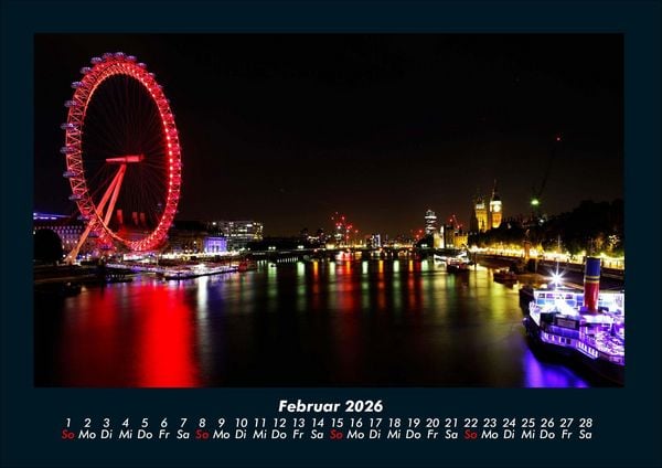 Produktbild: London 2026 Fotokalender DIN A4
