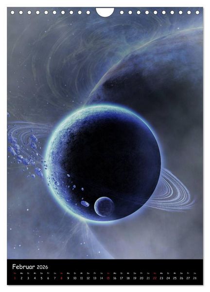 Produktbild: Die Welt der Planeten (Wandkalender 2026 DIN A4 hoch), CALVENDO Monatskalender