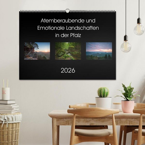 Produktbild: Atemberaubende und Emotionale Landschaften in der Pfalz (Wandkalender 2026 DIN A2 quer), CALVENDO Monatskalender