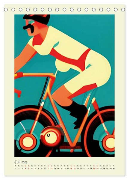 Produktbild: Geliebter Radsport (Tischkalender 2026 DIN A5 hoch), CALVENDO Monatskalender