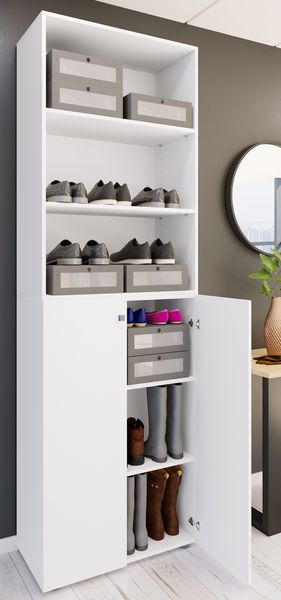 Produktbild: XL Holz Gro&szlig;er Schuhschrank Schuhkommode Lona 6