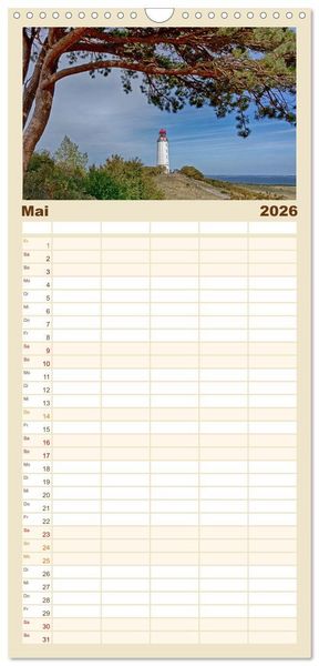 Produktbild: Familienplaner 2026 - Magic Places - Sehnsuchtsorte nah und fern mit 5 Spalten (Wandkalender, 21 x 45 cm) CALVENDO