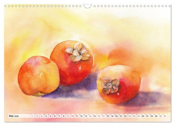 Produktbild: Obst Aquarelle (Wandkalender 2026 DIN A3 quer), CALVENDO Monatskalender